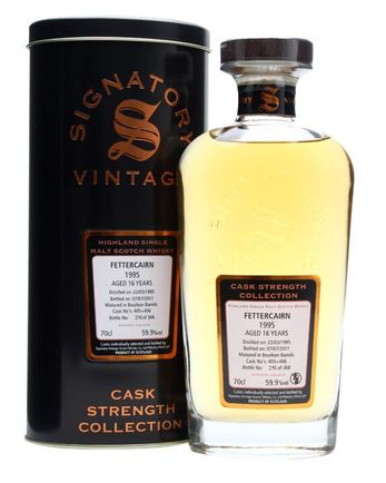 Fettercairn 1995 16 år gammal Casks #405+6 Signatory Cask Strength Collection