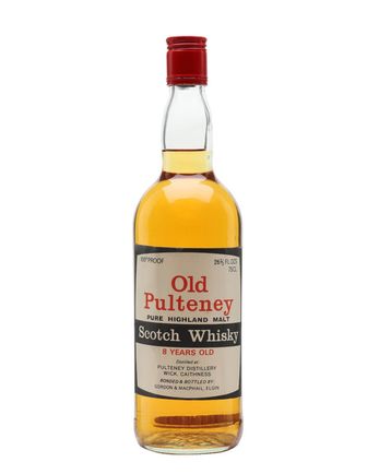 Old Pulteney 8 år gammal Bottled 1970s Red Letters Gordon & Macphail