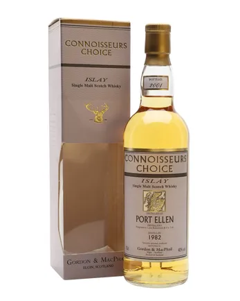 Port Ellen 1982 19 år gammal Connoisseurs Choice Gordon & Macphail