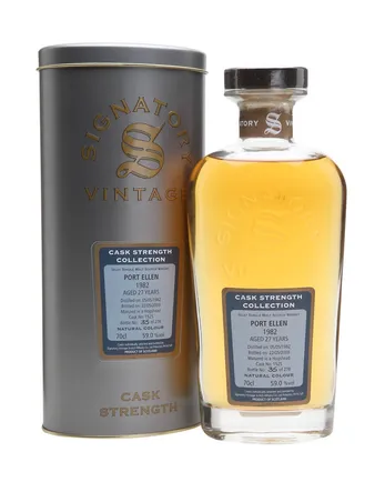 Port Ellen 1982 27 år gammal Signatory Cask Strength Collection