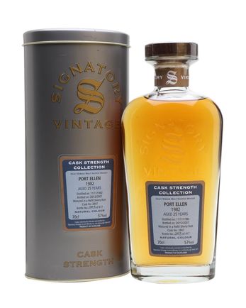 Port Ellen 1982 25 år gammal Signatory Cask Strength Collection