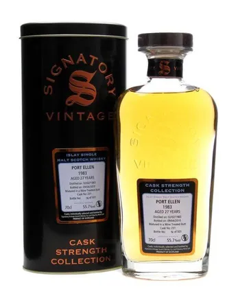 Port Ellen 1983 27 år gammal Wine Treated Butt Signatory Cask Strength Collection