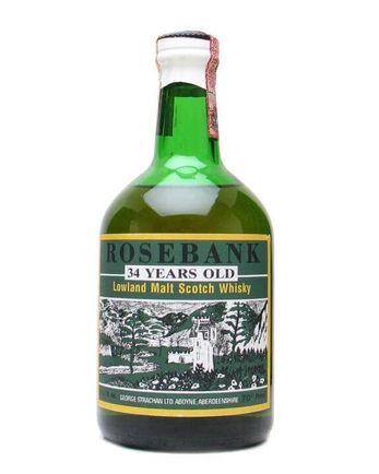 Rosebank 34 år gammal Bottled 1980's Independent Bottling