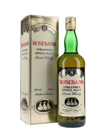 Rosebank 8 år gammal 3 Stills Label Bottled 1980s