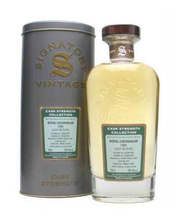 Royal Lochnagar 1991 16 år gammal Signatory Vintage Cask