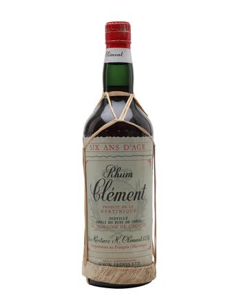 Clement 6 år gammal Rhum Bottled 1960s