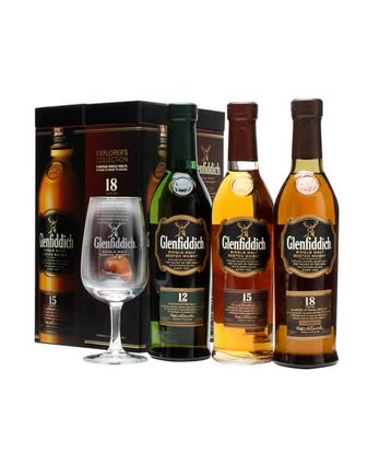 Glenfiddich Explorer's Collection 12, 15 & 18 år gammal