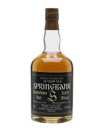 Springbank 1973 18 år gammal Rum Butt Cadenhead's