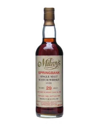 Springbank 1966 29 år gammal Sherry Cask Milroy's