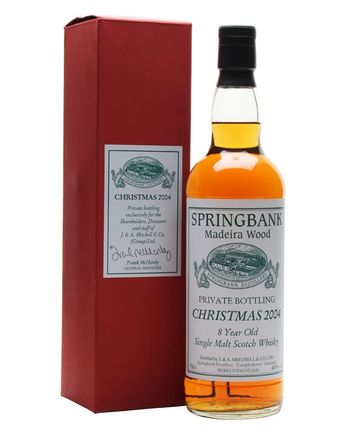Springbank 8 år gammal Madeira Wood Bottled Christmas 2004