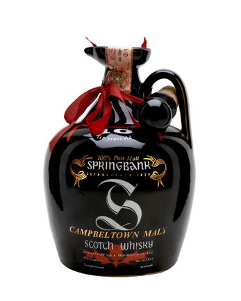 Springbank 10 år gammal Black Ceramic Jug Bottled 1980s