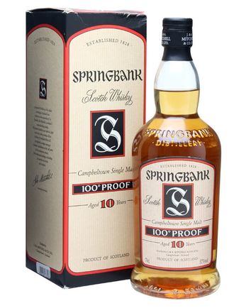 Springbank 10 år gammal 100 Proof Old Presentation