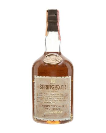 Springbank 15 år gammal Bottled 1980s 75cl
