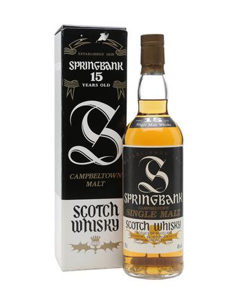 Springbank 15 år gammal Tall Black Label Bottled 1990s