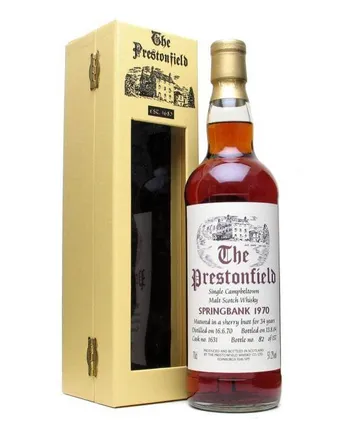 Springbank 1970 34 år gammal Sherry Cask Prestonfield