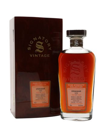 Springbank 1970 37 år gammal Sherry Butt Signatory Cask Strength Collection