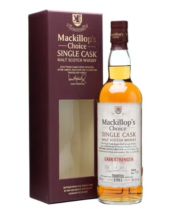 Tomintoul 1981 29 år gammal Cask #5961 Mackillop's