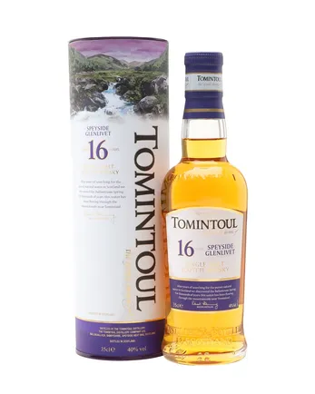 Tomintoul 16 år gammal Half Bottle