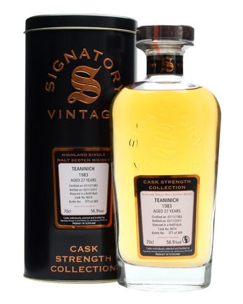 Teaninich 1983 27 år gammal Sherry Butt #8074 Signatory Cask Strength Collection