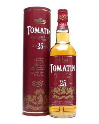 Tomatin 25 år gammal red label