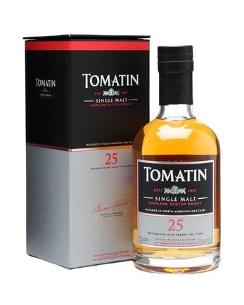 Tomatin 25 år gammal Half Bottle